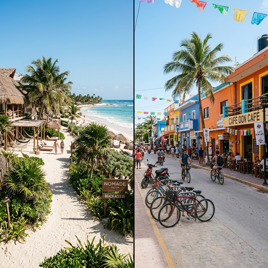 Zona hotelera de Tulum vs Pueblo: ¿dónde debería alojarse en 2026?